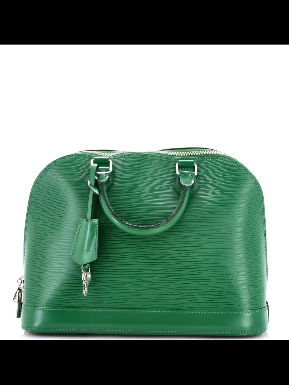 Louis Vuitton Green Epi Leather Alma Satchel